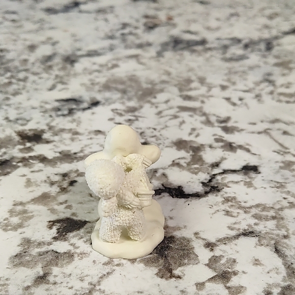 Snowbabies Miniatures "You Need Wings Too!" Charming Pewter Cream Figurine - Picture 5 of 6